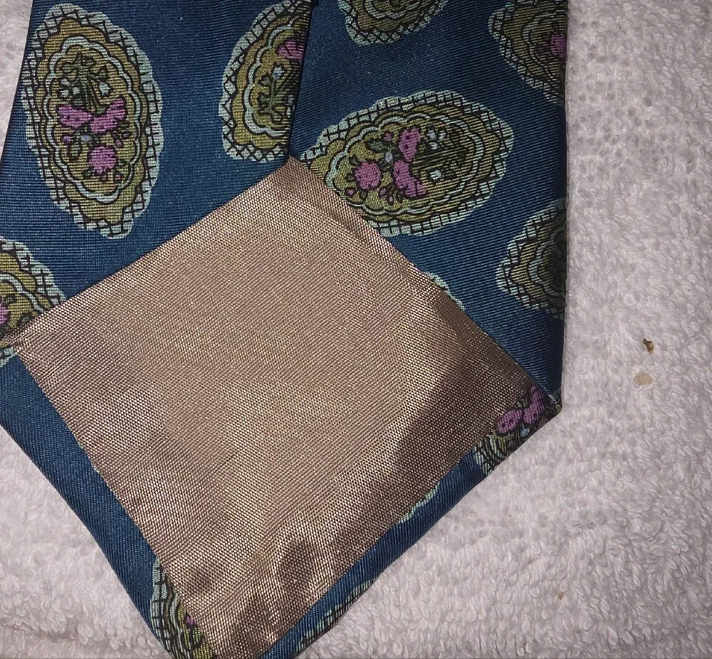 Christopher Hayes teal silk